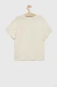 Παιδικό βαμβακερό μπλουζάκι Levi's μπεζ