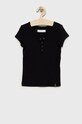Abercrombie & Fitch t-shirt dziecięcy z elastanem czarny KI239.2538