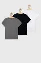 Abercrombie & Fitch t-shirt dziecięcy 3-pack szary