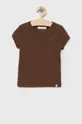 brązowy Abercrombie & Fitch t-shirt dziecięcy Dziewczęcy
