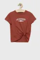 κόκκινο Παιδικό μπλουζάκι Abercrombie & Fitch Για κορίτσια