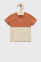 Calvin Klein Jeans t-shirt dziecięcy IN0IN00002.9BYY z elastanem brązowy IN0IN00002.9BYY