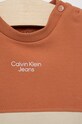 Chłopiec Calvin Klein Jeans t-shirt dziecięcy IN0IN00002.9BYY IN0IN00002.9BYY brązowy
