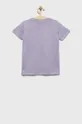 Otroški bombažen t-shirt Guess vijolična
