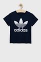 námořnická modř Dětské bavlněné tričko adidas Originals Dětský