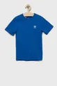 niebieski adidas Originals t-shirt bawełniany dziecięcy Dziecięcy