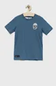 niebieski adidas Originals t-shirt bawełniany dziecięcy Dziecięcy