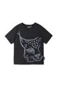 μαύρο Παιδικό βαμβακερό μπλουζάκι Reima Παιδικά