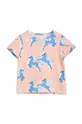 różowy Mini Rodini t-shirt dziecięcy Dziecięcy