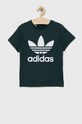 adidas Originals gyerek pamut póló pamut zöld HK0262