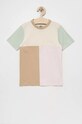 adidas Originals t-shirt bawełniany dziecięcy wzorzyste beżowy HK9819