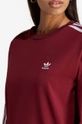 burgundské Tričko s dlouhým rukávem adidas Originals