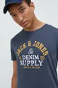 sivá Bavlnené tričko Jack & Jones