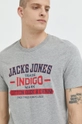 szary Jack & Jones t-shirt Męski