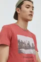 czerwony Tom Tailor t-shirt bawełniany