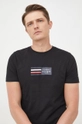 czarny Tommy Hilfiger t-shirt bawełniany