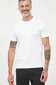 biela Bavlnené tričko Calvin Klein