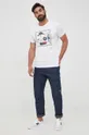 G-Star Raw t-shirt bawełniany D21540.336 biały