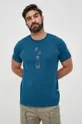 turkusowy G-Star Raw t-shirt bawełniany D21541.336
