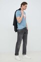 Guess t-shirt bawełniany M2YI71.I3Z11 niebieski SS23