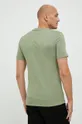 Бавовняна футболка Guess зелений