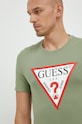 Odzież Guess t-shirt bawełniany M2YI71.I3Z11 zielony