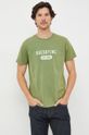 Bavlněné tričko Guess zelená