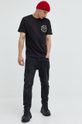 czarny Tommy Jeans t-shirt bawełniany DM0DM14008.9BYY Męski