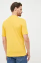 Βαμβακερό μπλουζάκι BOSS κίτρινο