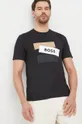 чорний Бавовняна футболка BOSS
