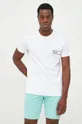 biały BOSS t-shirt bawełniany 50472593 Męski