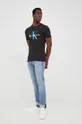 Calvin Klein Jeans t-shirt bawełniany J30J320806.9BYY czarny