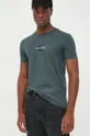 Calvin Klein Jeans t-shirt bawełniany J30J320855.9BYY zielony