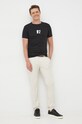 Βαμβακερό μπλουζάκι Calvin Klein Jeans J30J320876.9BYY μαύρο AW22