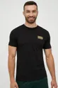 czarny EA7 Emporio Armani t-shirt bawełniany 6LPT11.PJM9Z