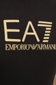 μαύρο Βαμβακερό μπλουζάκι EA7 Emporio Armani