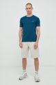 EA7 Emporio Armani t-shirt stalowy niebieski