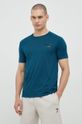 stalowy niebieski EA7 Emporio Armani t-shirt