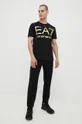 EA7 Emporio Armani pamut póló fekete