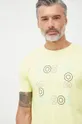 κίτρινο Βαμβακερό μπλουζάκι BOSS Boss Casual