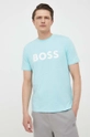 блакитний Бавовняна футболка BOSS BOSS CASUAL