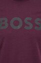 Βαμβακερό μπλουζάκι BOSS BOSS CASUAL μωβ 50481923