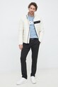 BOSS t-shirt bawełniany BOSS CASUAL 50481923 niebieski SS25