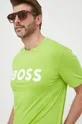 zielony BOSS t-shirt bawełniany BOSS CASUAL