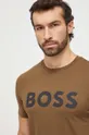 Bombažna kratka majica BOSS CASUAL 100 % Bombaž