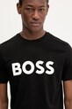 Oblečenie Bavlnené tričko BOSS BOSS CASUAL 50481923 čierna