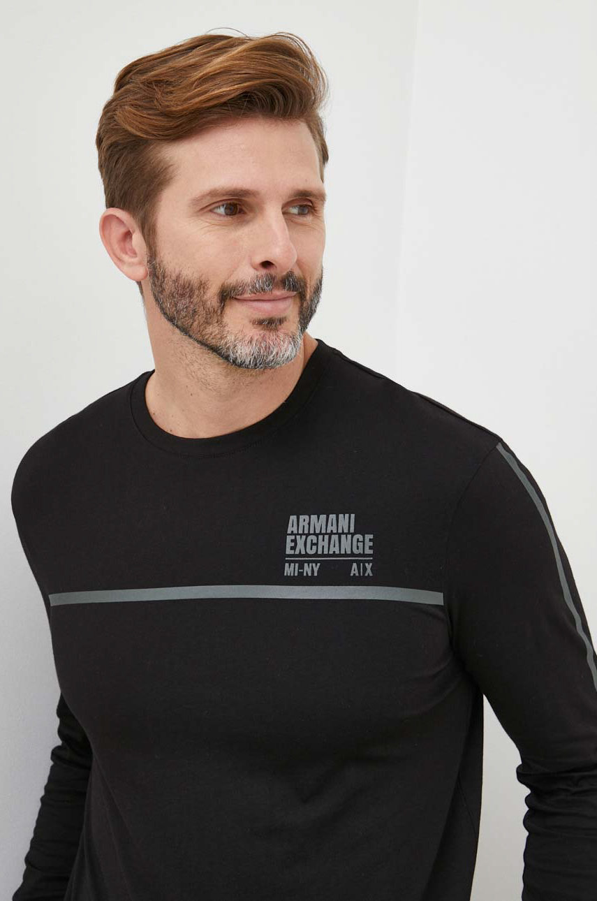Armani Exchange longsleeve bawełniany 6LZTFD.ZJ8EZ Męski