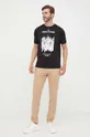 Armani Exchange t-shirt bawełniany 6LZTFG.ZJBVZ czarny