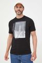 czarny Armani Exchange t-shirt bawełniany 6LZTHH.ZJH4Z Męski