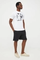 Armani Exchange t-shirt bawełniany 6LZTHN.ZJBVZ biały